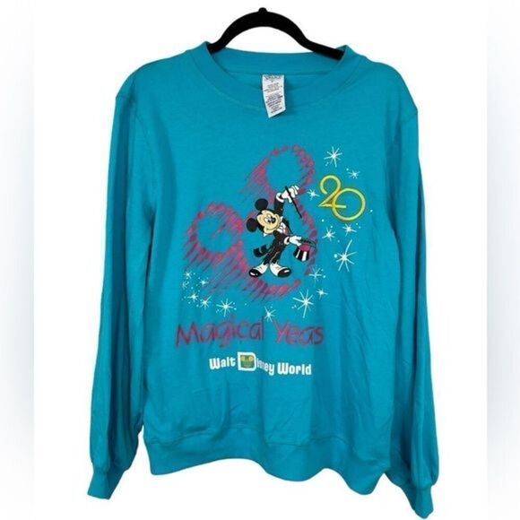 WALT DISNEY WORLD 20 MAGICAL YEARS SWEATSHIRT SIZE M long sleeve *read* - Picture 1 of 8